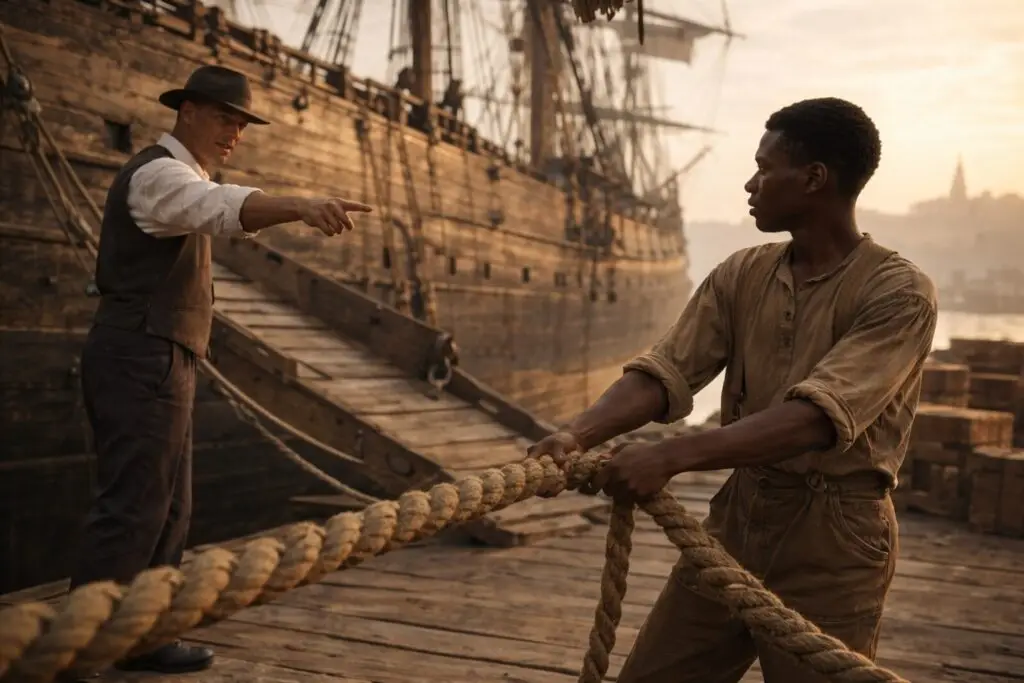 Dramatization of Robert Smalls Teen Working at Docks)