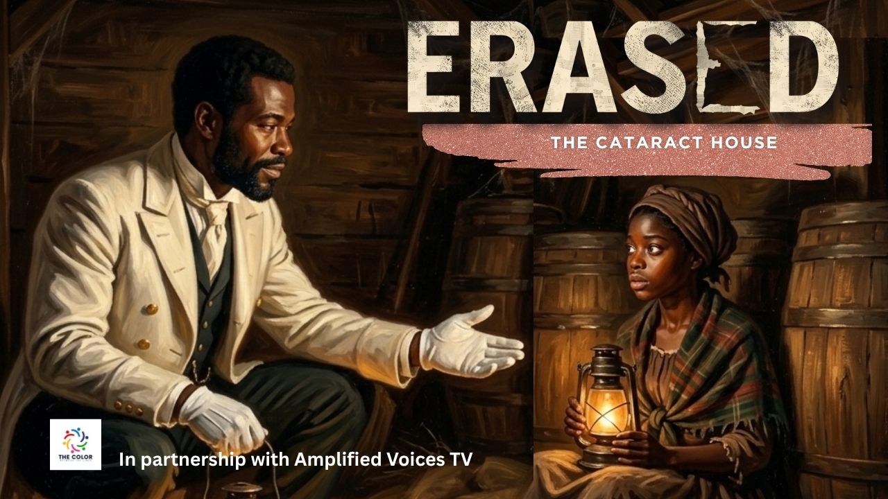 ERASED The Cataract House Freedom's Secret Hotel — John Morrison and Hattie Grace in the storage shed — YouTube thumbnail for ERASED documentary series by Esther Dillard